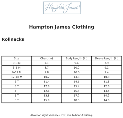 Roll Neck Pre-Order (HJ)