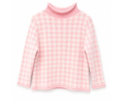 Roll Neck Gingham Pre-Order (HJ)