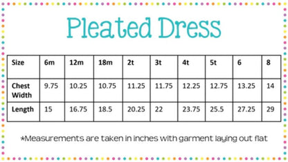 Easter Pleated Woven Dress - He His Risen