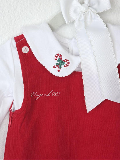 Christmas Dress with Peter Pan Collar Shirt