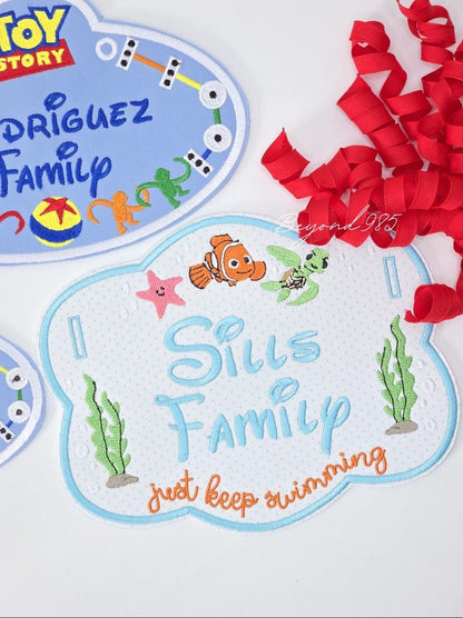 Custom Inspired Themed Stroller Tag