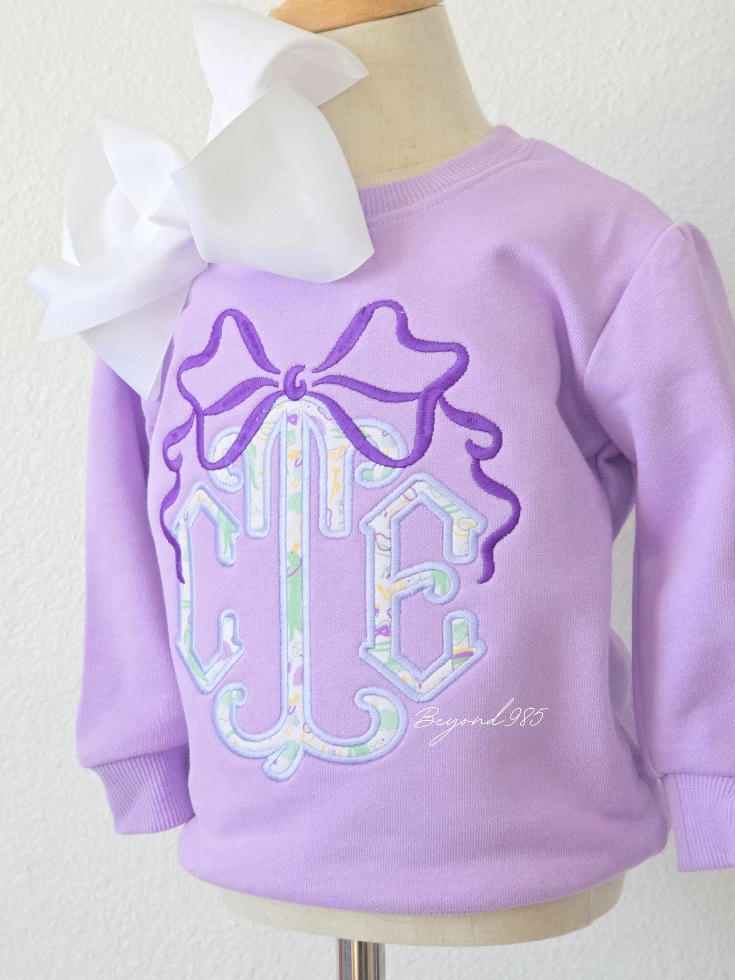 Bow and Liberty of London Applique Monogram