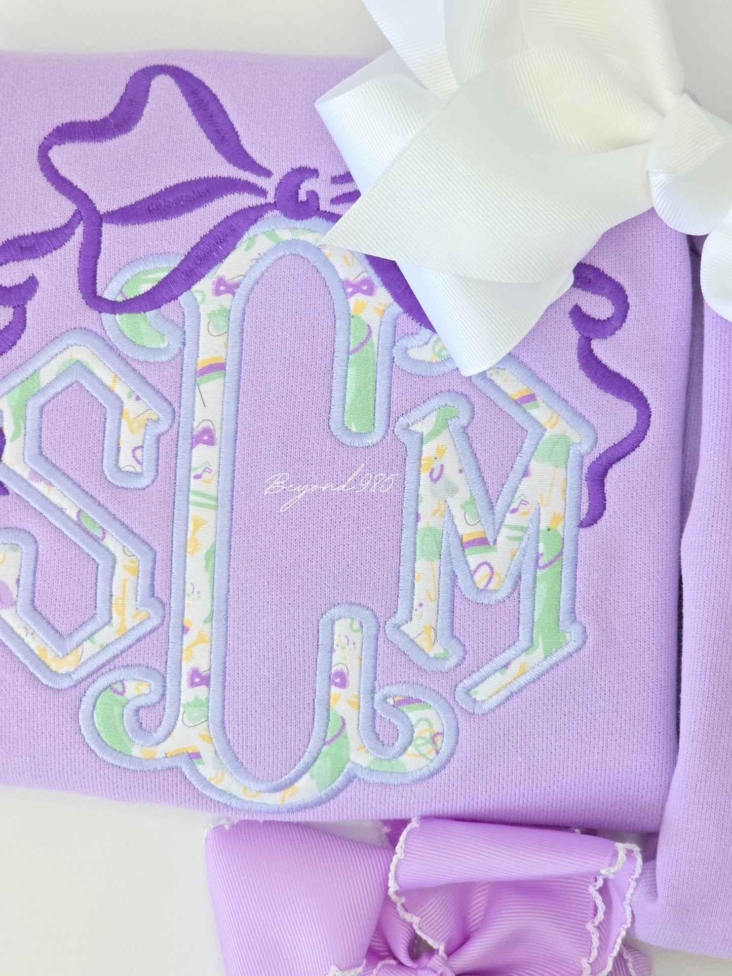 Bow and Liberty of London Applique Monogram